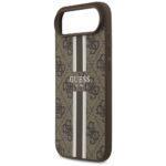 Coque Guess Hardcase 4G Printed Stripes MagSafe pour iPhone Air - Brown – Image 6