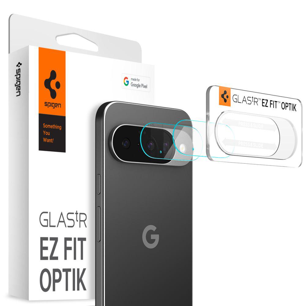 2495749 Lot de 2 protections d'objectif Spigen Optik.tR Camera Glass pour Google Pixel 10 - Crystal Clear – Image 1