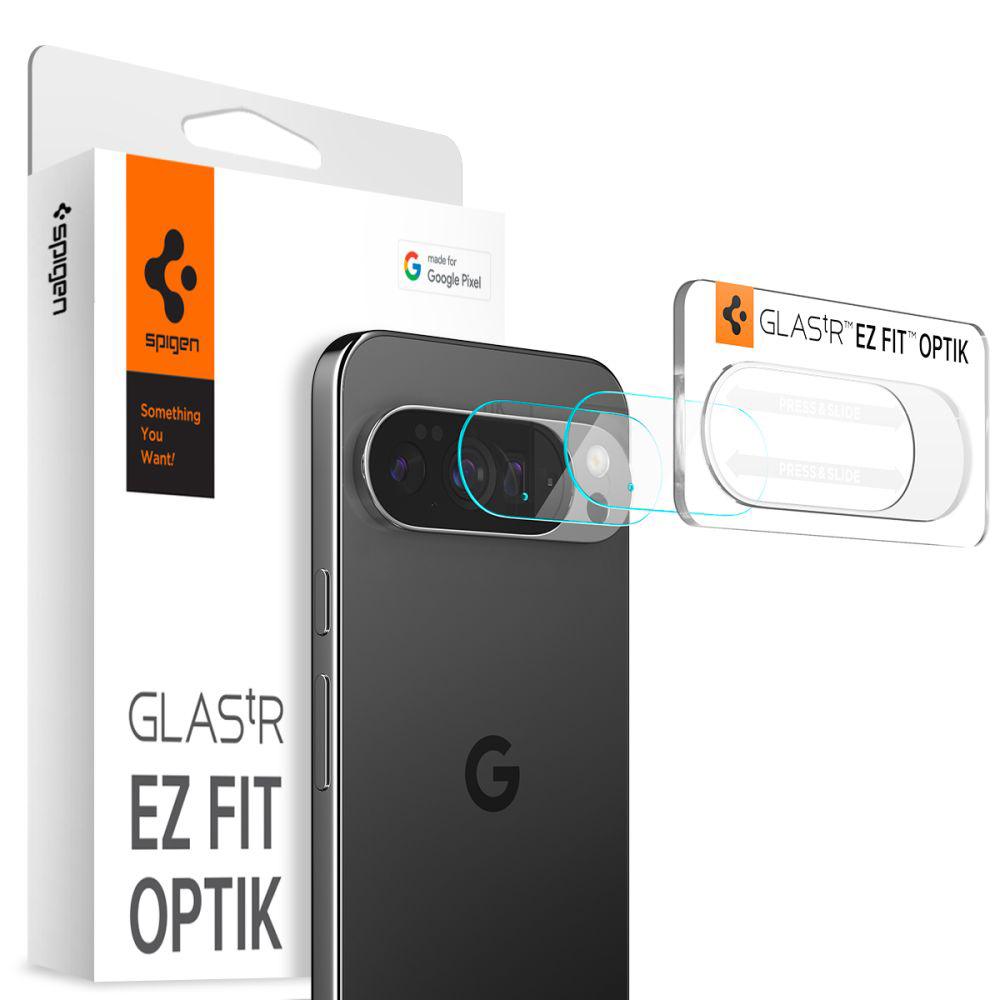 2495809 Lot de 2 protections d'objectif Spigen Optik.tR Camera Glass pour Google Pixel 10 Pro - Crystal Clear – Image 1