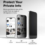 Lot de 2 protections d'écran Ringke Easy Slide Privacy Tempered Glass pour iPhone Air - Privacy – Image 4