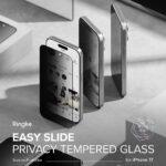 Lot de 2 protections d'écran Ringke Easy Slide Privacy Tempered Glass pour iPhone 17 Pro - Privacy – Image 6
