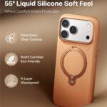 Coque Torras QPRO Silicone Series pour iPhone 17 Pro Max - Orange – Image 3