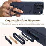 Coque Torras QPRO Silicone Series pour iPhone 17 Pro Max - Navy Blue – Image 4