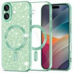 Coque Techsuit Luxury Glitter MagSafe pour iPhone 17 - Light Green