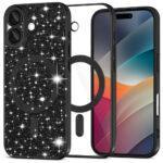 Coque Techsuit Luxury Glitter MagSafe pour iPhone 17 - Black
