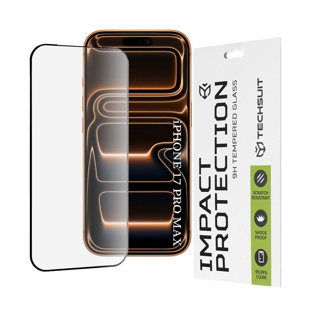 2529727 Protection d'écran Techsuit 111D Full Cover / Full Glue Glass pour iPhone 17 Pro Max - Black – Image 1