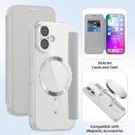 Étui portefeuille Techsuit SmartMag Book Case pour iPhone 17 - Gray – Image 3