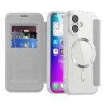 Étui portefeuille Techsuit SmartMag Book Case pour iPhone 17 - Gray
