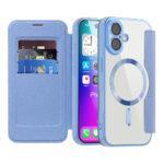 Étui portefeuille Techsuit SmartMag Book Case pour iPhone 17 - Light Blue