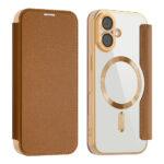Étui portefeuille Techsuit SmartMag Book Case pour iPhone 17 - Brown – Image 2