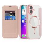 Étui portefeuille Techsuit SmartMag Book Case pour iPhone 17 - Pink