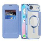 Étui portefeuille Techsuit SmartMag Book Case pour iPhone Air - Light Blue