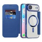 Étui portefeuille Techsuit SmartMag Book Case pour iPhone Air - Blue