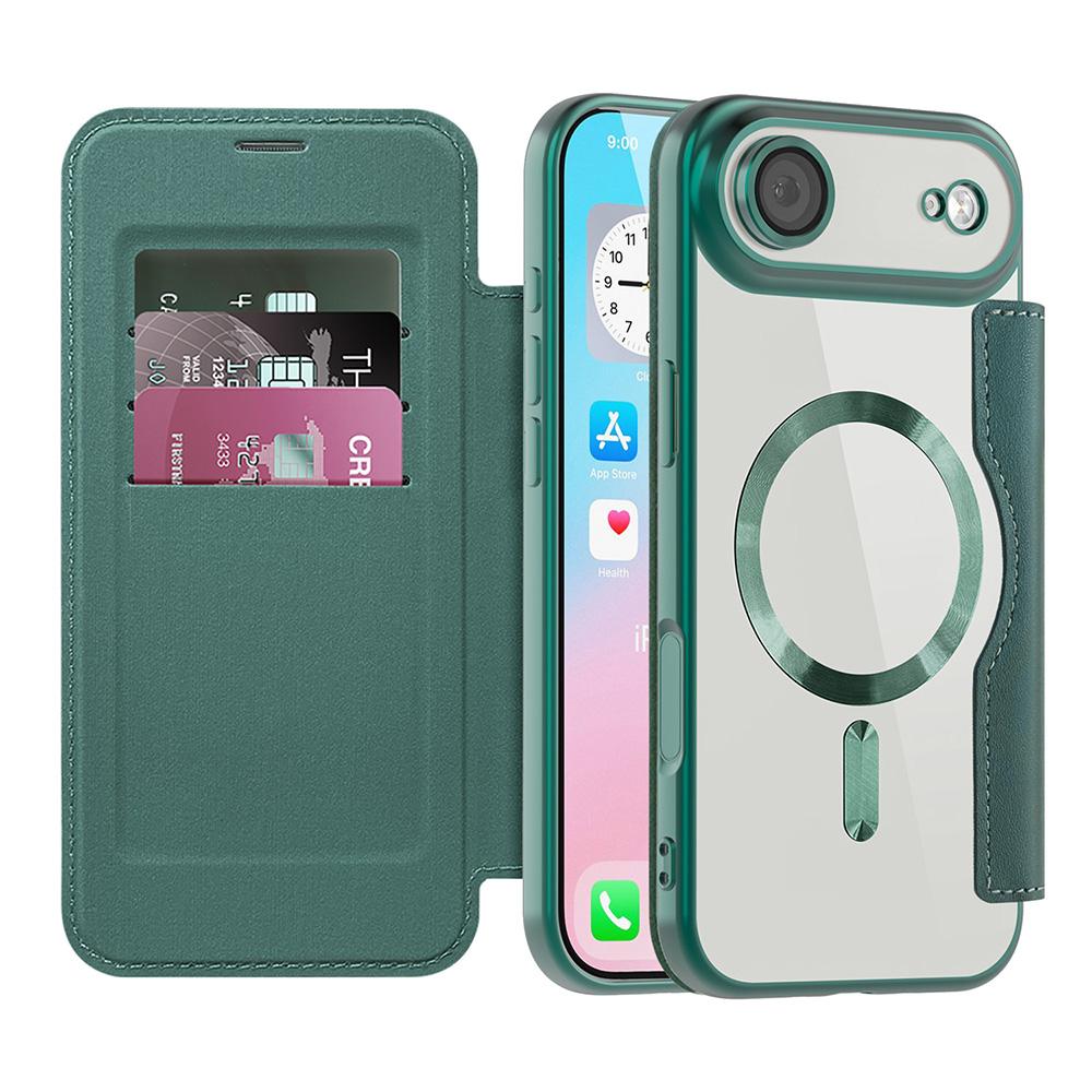 2530753 Étui portefeuille Techsuit SmartMag Book Case pour iPhone Air - Green – Image 1