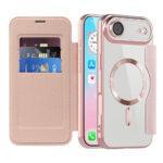 Étui portefeuille Techsuit SmartMag Book Case pour iPhone Air - Pink