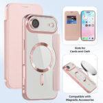 Étui portefeuille Techsuit SmartMag Book Case pour iPhone Air - Pink – Image 3