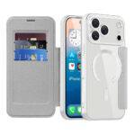 Étui portefeuille Techsuit SmartMag Book Case pour iPhone 17 Pro Max - Gray