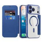 Étui portefeuille Techsuit SmartMag Book Case pour iPhone 17 Pro - Blue