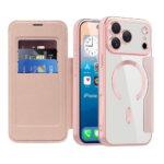 Étui portefeuille Techsuit SmartMag Book Case pour iPhone 17 Pro - Pink