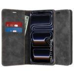 Étui portefeuille Techsuit Confy Cover pour iPhone 17 Pro - Black