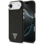 Coque Guess Glitter Triangle Logo MagSafe pour iPhone Air - Black