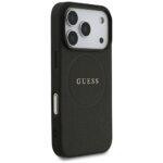 Coque Guess Grained Gold Ring MagSafe pour iPhone 17 Pro - Black – Image 4
