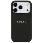 Coque Guess Grained Gold Ring MagSafe pour iPhone 17 Pro - Black – Image 3