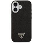 Coque Guess Glitter Triangle Logo MagSafe pour iPhone 17 - Black – Image 2