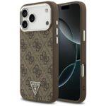 Coque Guess Hardcase 4G Triangle Logo MagSafe pour iPhone 17 Pro Max - Brown