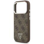 Coque Guess Hardcase 4G Triangle Logo MagSafe pour iPhone 17 Pro - Brown – Image 5