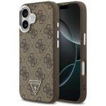 Coque Guess Hardcase 4G Triangle Logo MagSafe pour iPhone 17 - Brown