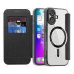 Étui portefeuille Techsuit SmartMag Book Case pour iPhone 17 - Black