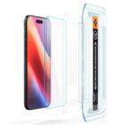 Lot de 2 protections d'écran Spigen Glas.tR EZ-FIT pour iPhone Air - Clear – Image 2