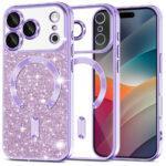 Coque Techsuit Luxury Glitter MagSafe pour iPhone 17 Pro Max - Light Purple