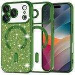 Coque Techsuit Luxury Glitter MagSafe pour iPhone 17 Pro - Deep Green