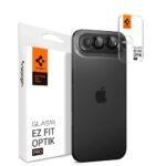 Lot de 2 protections d'objectif Spigen Optik.tR EZ Fit Pro Camera Glass pour iPhone Air - Black