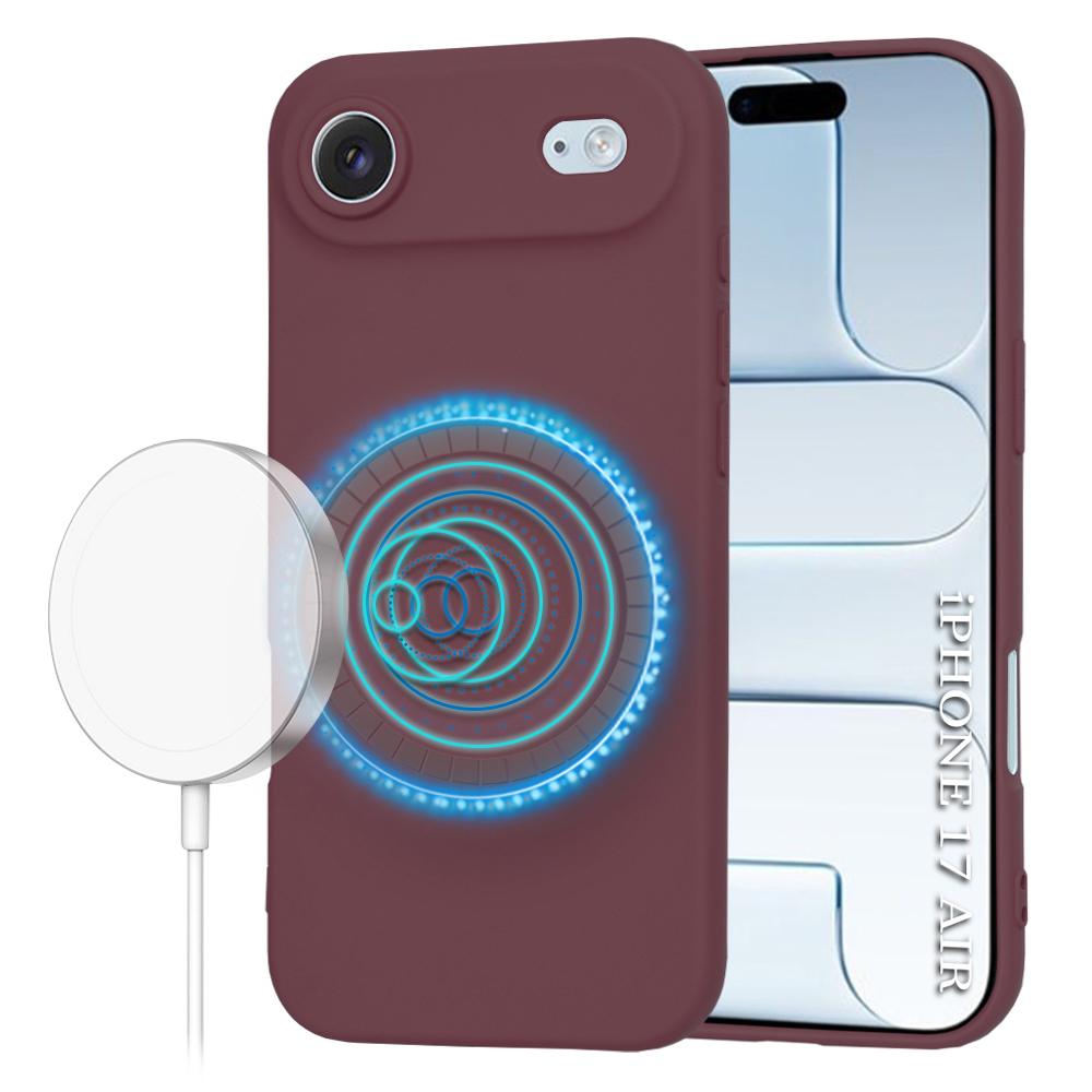 2550409 Coque Techsuit SoftFlex MagSafe pour iPhone Air - Plum Red – Image 1