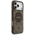 Coque Guess 4G Circle Classic Logo MagSafe pour iPhone 17 Pro Max - Brown – Image 3