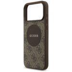 Coque Guess 4G Circle Classic Logo MagSafe pour iPhone 17 Pro - Brown – Image 5