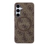 Coque Guess 4G Collection Leather MagSafe pour Samsung Galaxy Z Flip7 - Brown – Image 6