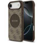 Coque Guess 4G Circle Classic Logo MagSafe pour iPhone Air - Brown