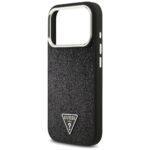 Coque Guess Glitter Triangle Logo MagSafe pour iPhone 17 Pro - Black – Image 5