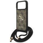 Coque Guess Hardcase 4G CBDY Big Logo avec cordon pour iPhone 17 Pro Max - Brown – Image 5