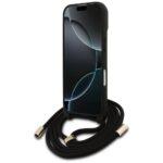 Coque Guess Hardcase 4G CBDY Big Logo avec cordon pour iPhone 17 - Brown – Image 4