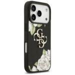 Coque Guess Hardcase 4G Grained Roses Big Logo pour iPhone 17 Pro Max - Black – Image 4