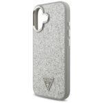 Coque Guess Glitter Triangle Logo MagSafe pour iPhone 17 - Silver – Image 5