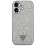 Coque Guess Glitter Triangle Logo MagSafe pour iPhone 17 - Silver – Image 2