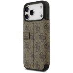 Étui portefeuille à rabat Guess Book 4G Metal Logo pour iPhone 17 Pro - Brown – Image 3
