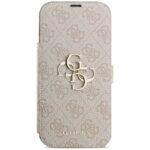 Étui portefeuille à rabat Guess Book 4G Metal Logo pour iPhone 17 Pro Max - Pink – Image 4