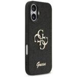 Coque Guess Fixed Glitter Big 4G pour iPhone 17 - Black – Image 4